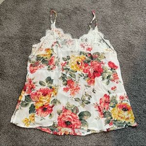 Abercrombie & Fitch floral lace top- XS